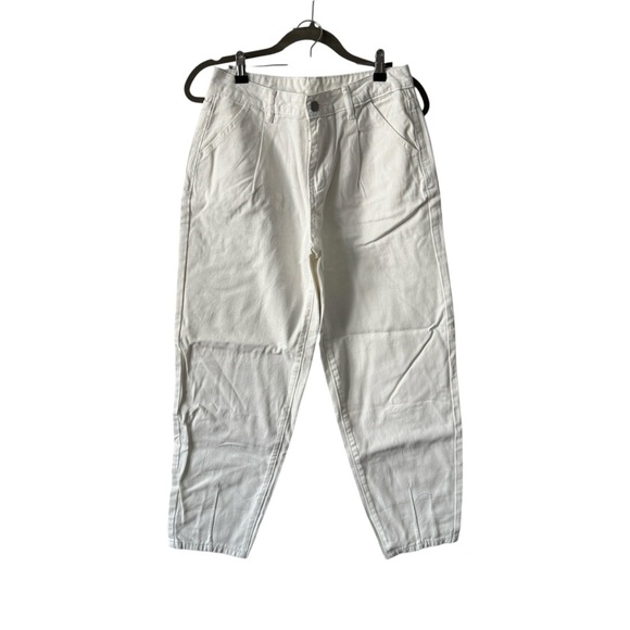 Astylish | NWOT Classic High Waist Baggy Slouchy Boyfriend Jeans in White Size 4 - Picture 5 of 11